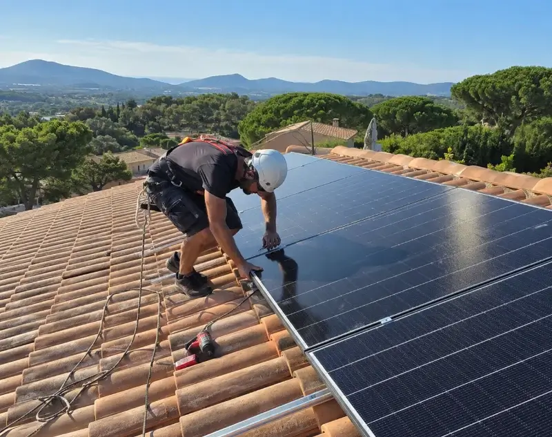 Installateur panneaux solaires Les Billaux — pose photovoltaïque sur toiture