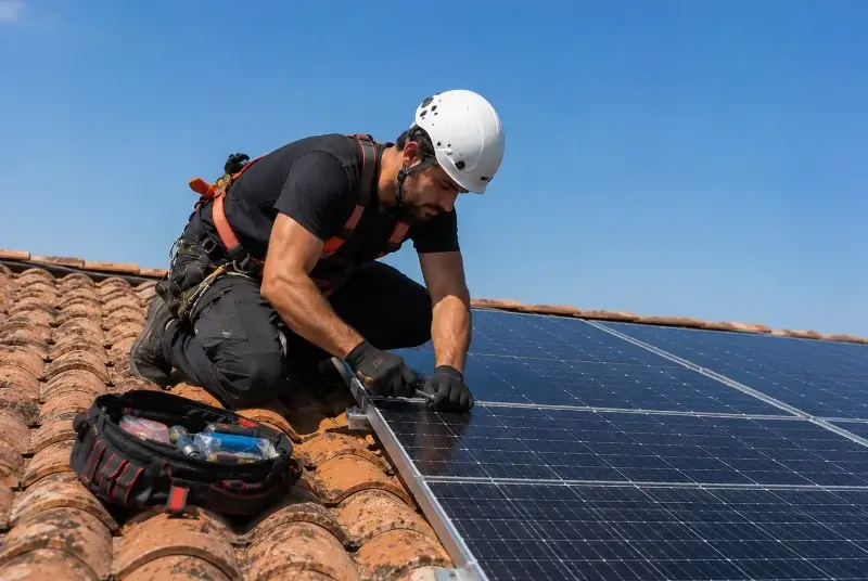 Maintenance et monitoring de panneaux solaires aux Billaux