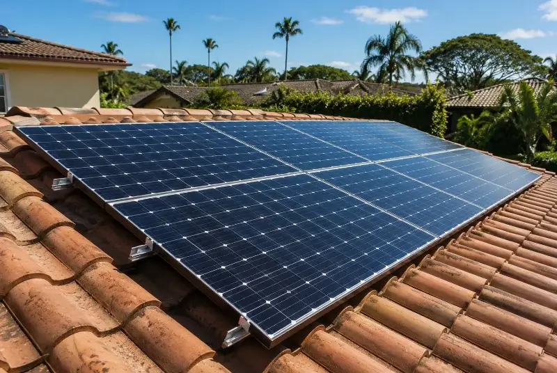 Installation de panneaux solaires aux Billaux